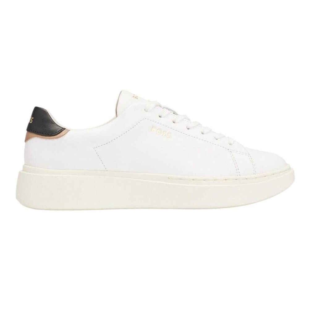 Boss Womens/Ladies Amber Leather Running Platform Shoes / White